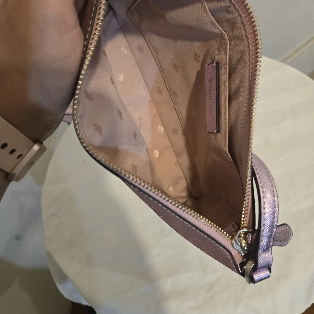 Kate Spade Pink Glitter Crossbody Bag